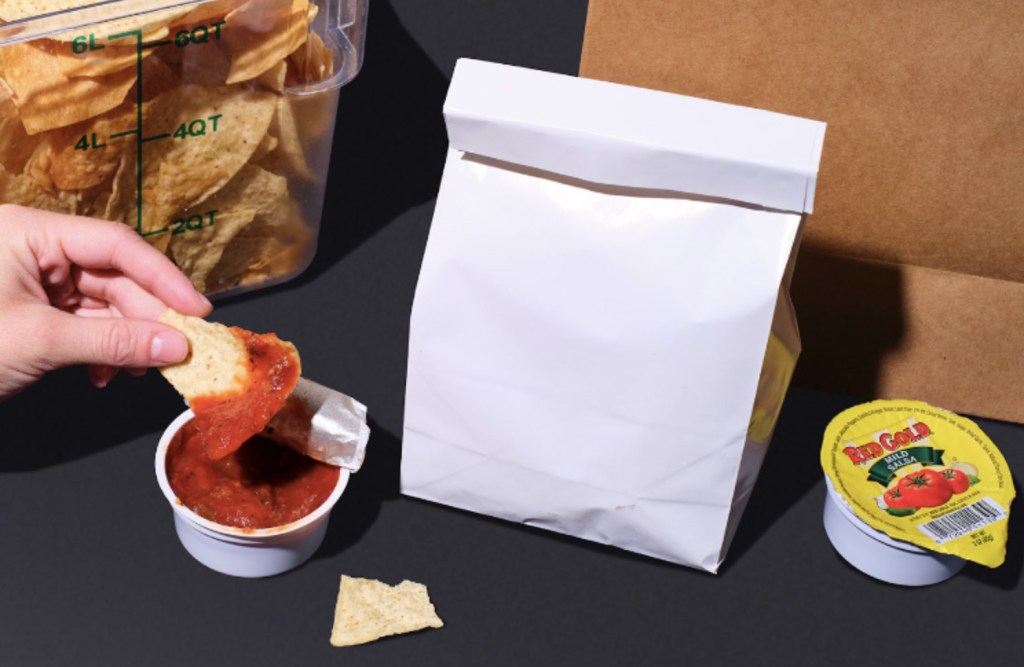 Red Gold also offers salsa in cups for takeout and delivery.
