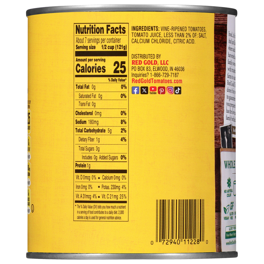 Canned Whole Peeled Tomatoes 28 oz Image:3