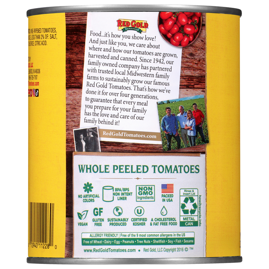 Canned Whole Peeled Tomatoes 28 oz Image:2
