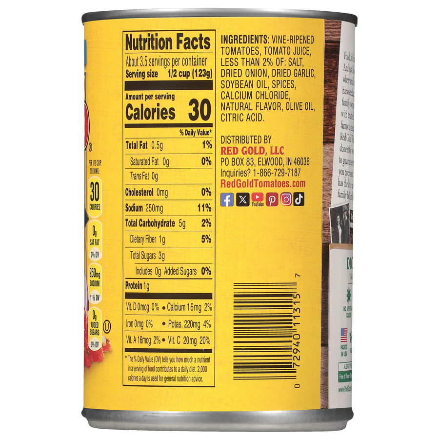 Diced Tomatoes with Basil, Garlic & Oregano 14.5 oz Image:3