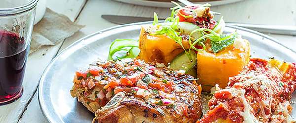 Pork Chops with Tomato Relish