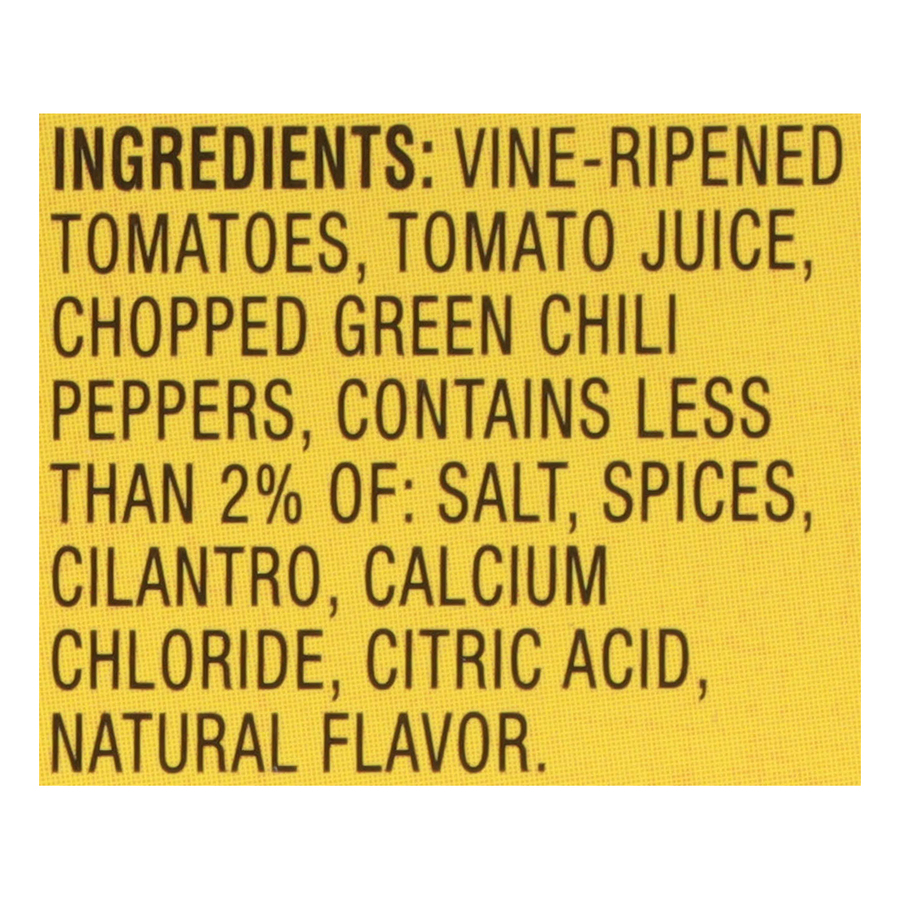 Petite Diced Tomatoes with Green Chilies 14.5 oz Image:5