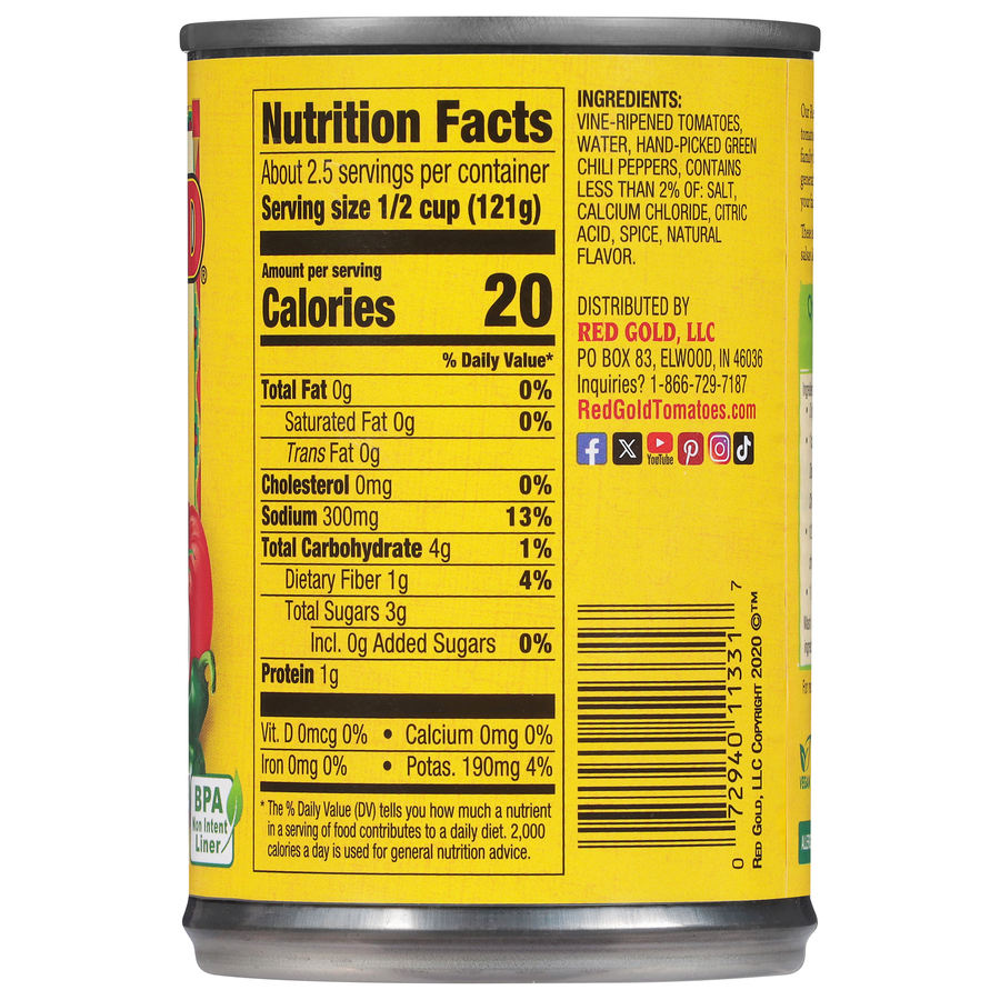 Original Diced Tomatoes + Green Chilies 10 oz Image:3