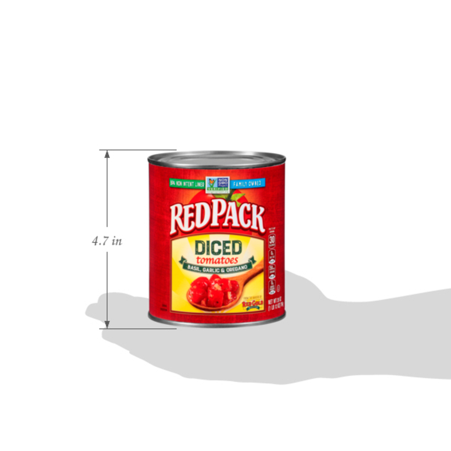 Redpack Diced Tomatoes Basil, Garlic & Oregano 28 oz Image:6
