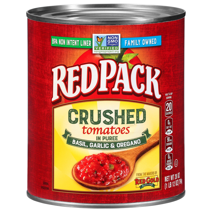 Canned Crushed Tomatoes with Garlic, Basil & Oregano Image:1