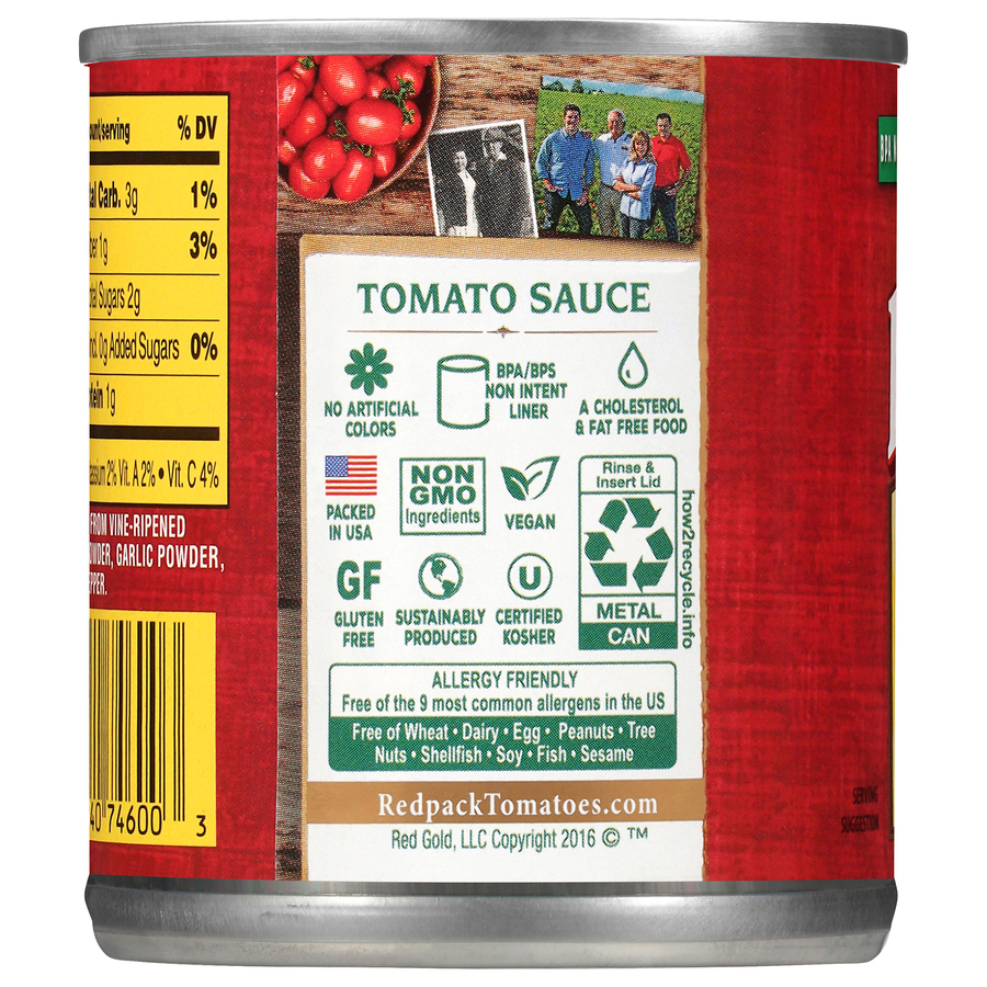 Redpack Canned Tomato Sauce 8 oz Image:2