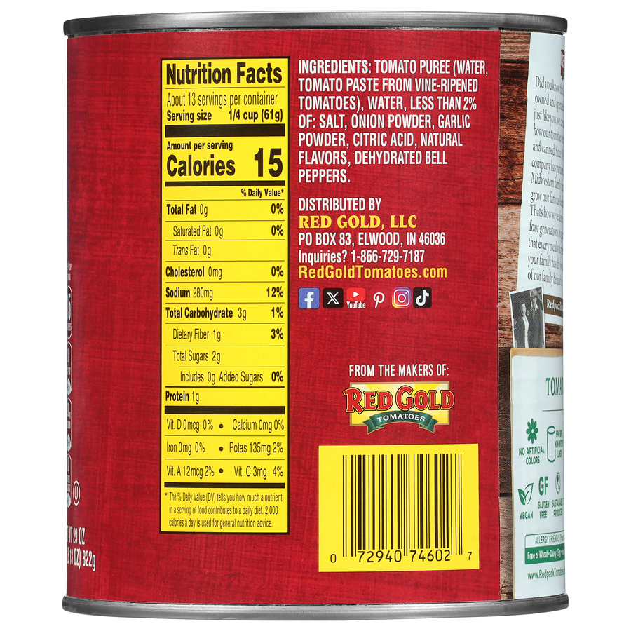 Redpack Canned Tomato Sauce 29 oz Image:3