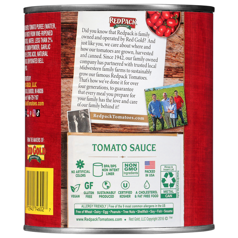 Redpack Canned Tomato Sauce 29 oz Image:2