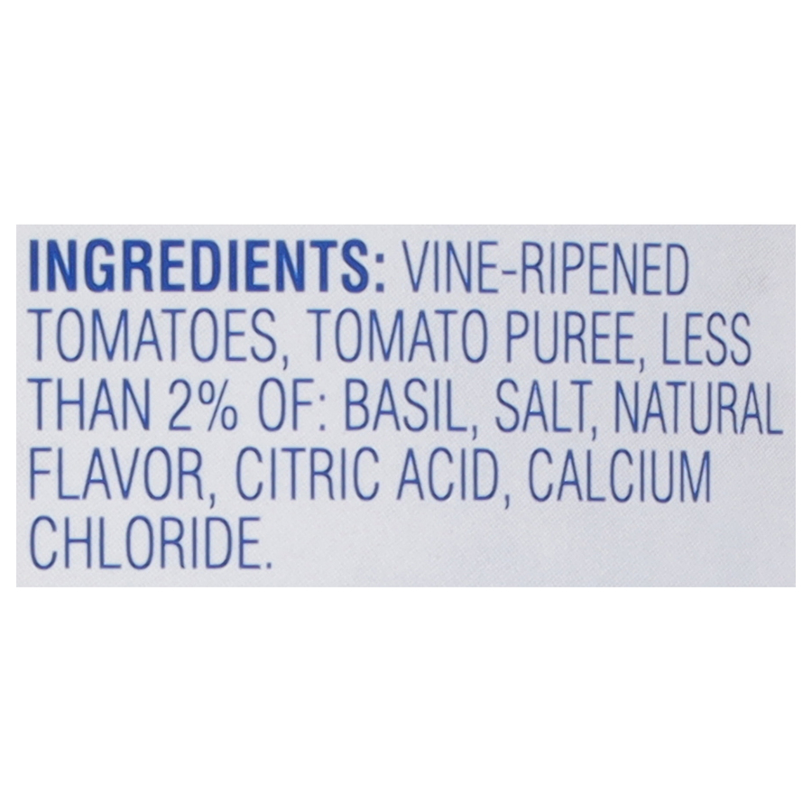 Peeled Plum Tomatoes Italian Style in Puree with Sweet Basil 28 oz Image:5