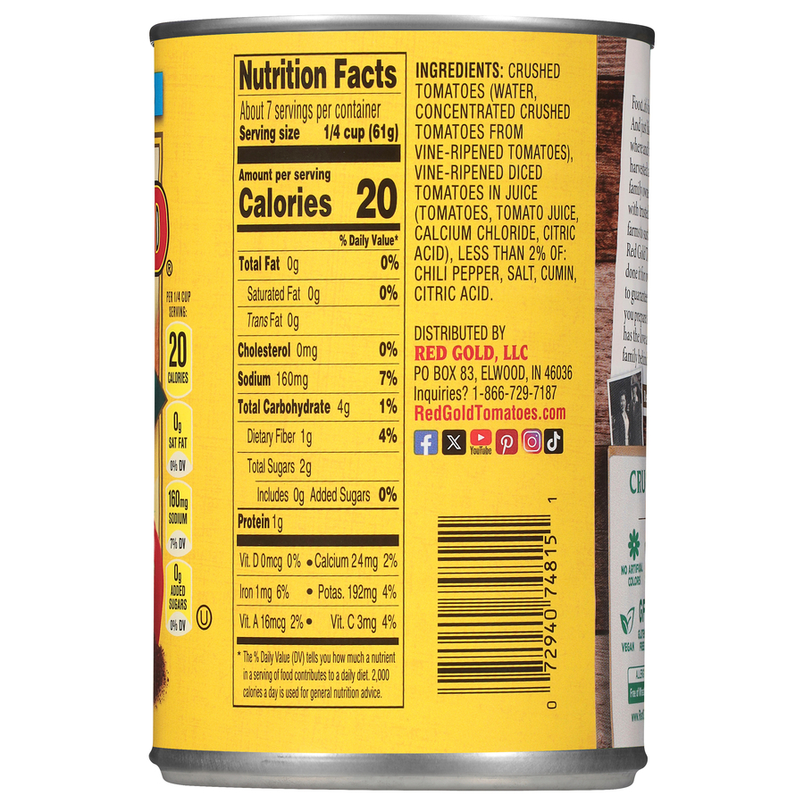 Chili Ready Canned Crushed Tomatoes 15oz Image:3