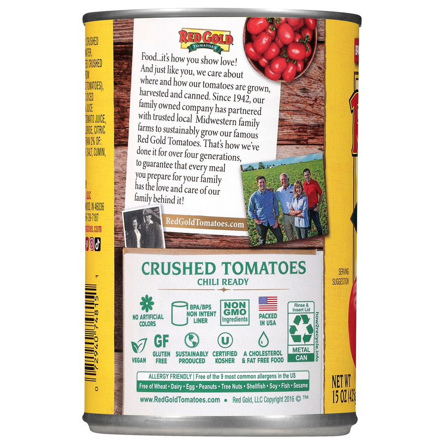 Chili Ready Canned Crushed Tomatoes 15oz Image:2
