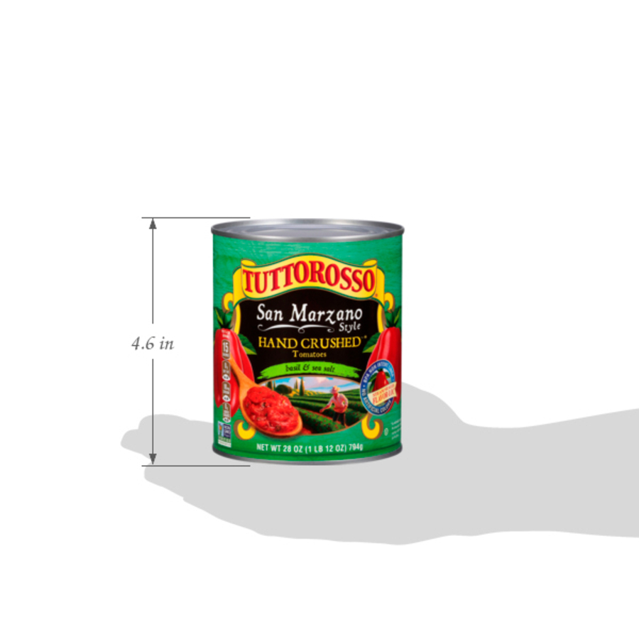San Marzano Style Hand Crushed Tomatoes in Puree with Basil & Sea Salt 28 oz Image:6