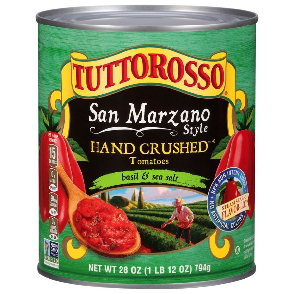 San Marzano Style Hand Crushed Tomatoes in Puree with Basil & Sea Salt 28 oz