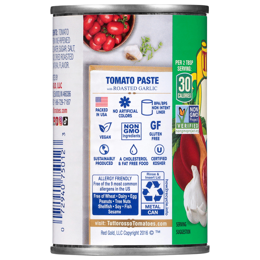 Tomato Paste with Roasted Garlic 6 oz Image:2