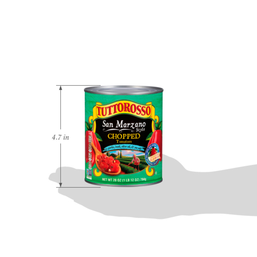 San Marzano Style Chopped Tomatoes in Puree with Garlic, Basil Olive Oil & Sea Salt 28 oz Image:6