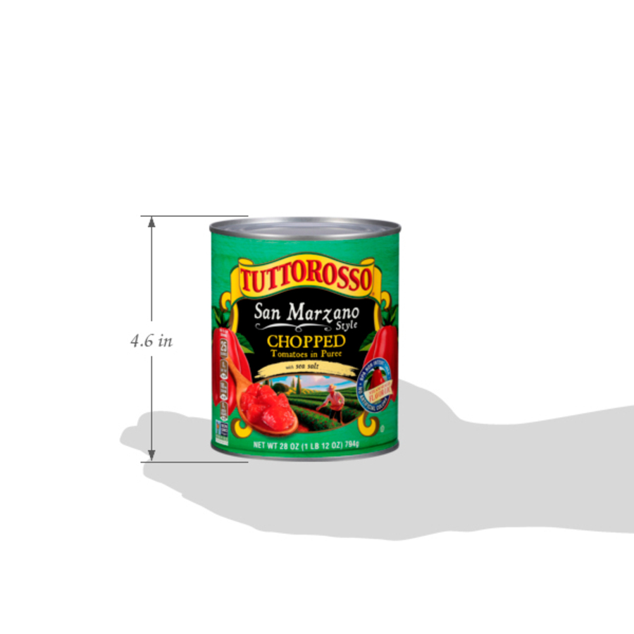 San Marzano Style Chopped Tomatoes in Puree with Sea Salt 28 oz Image:6
