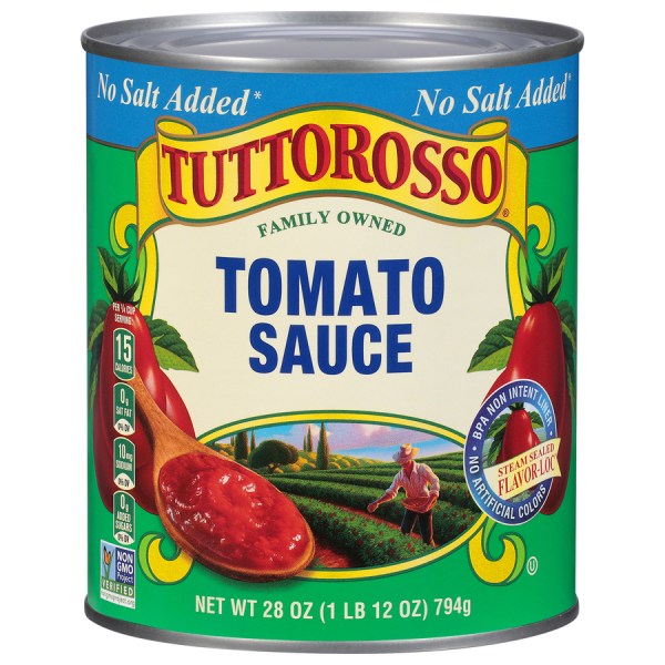No Salt Added Tomato Sauce 28 oz