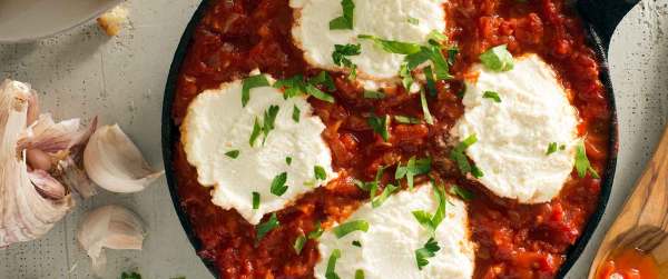 Baked Ricotta in a Chunky Tomato Sauce