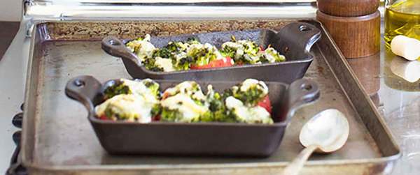 Broccoli Stuffed Tomato Halves