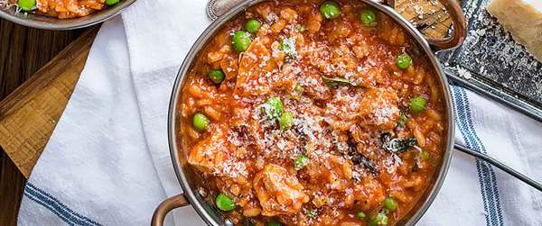 Chicken Basil Risotto