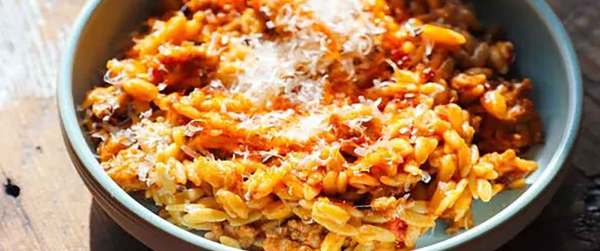 Creamy One-Pot Sausage Orzo