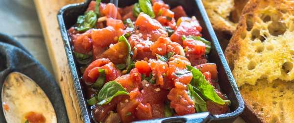 Garlic Tomato Bruschetta