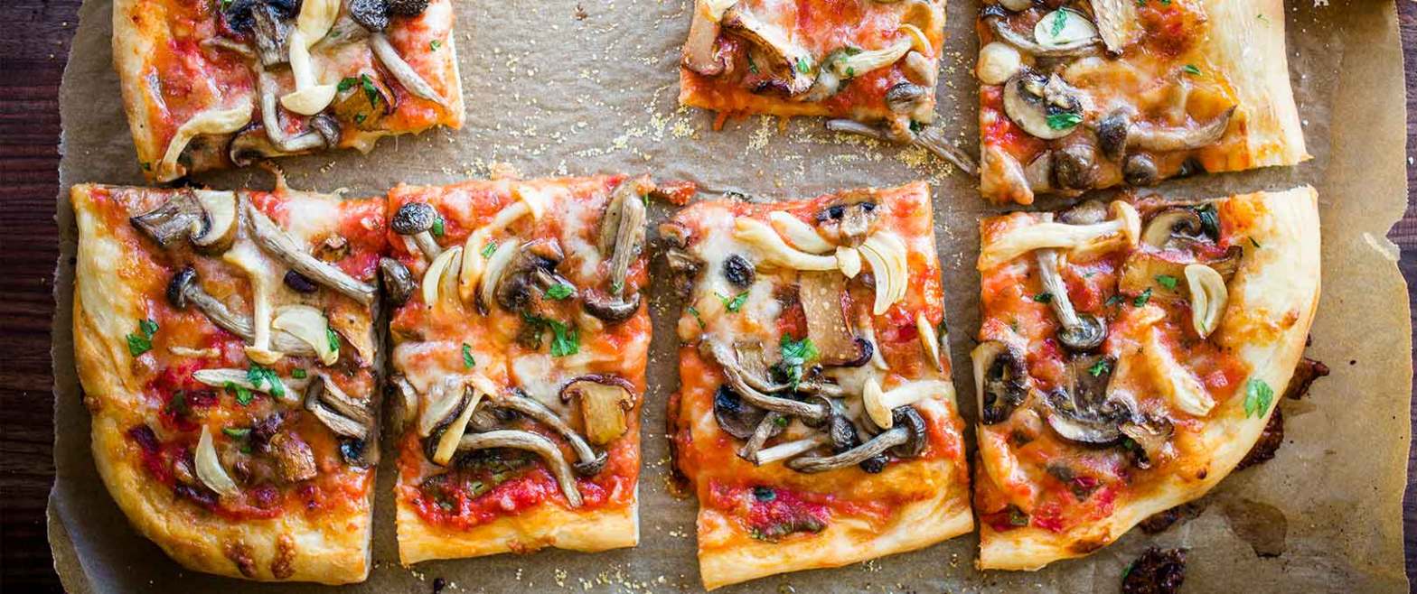 Mushroom Pizza Rustico