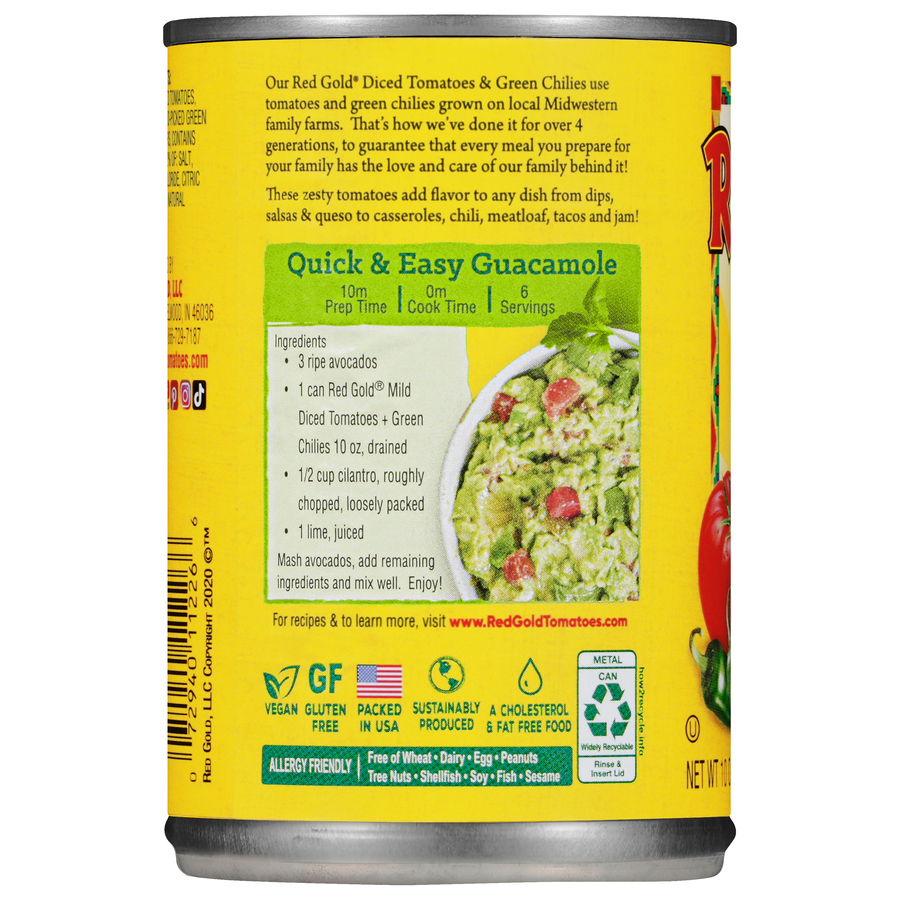 Mild Diced Tomatoes + Green Chilies 10 oz Image:2