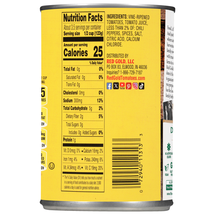 Chili Ready Canned Diced Tomatoes 14.5oz Image:3