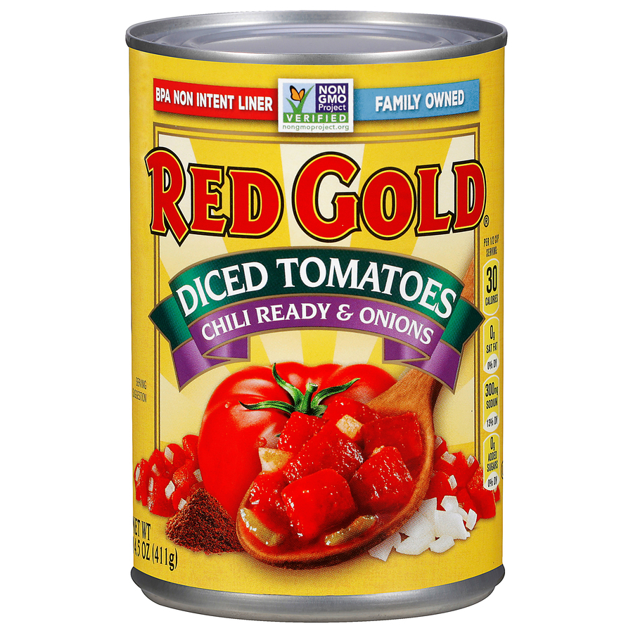 Chili Ready Canned Diced Tomatoes with Onions 14.5 oz Image:1