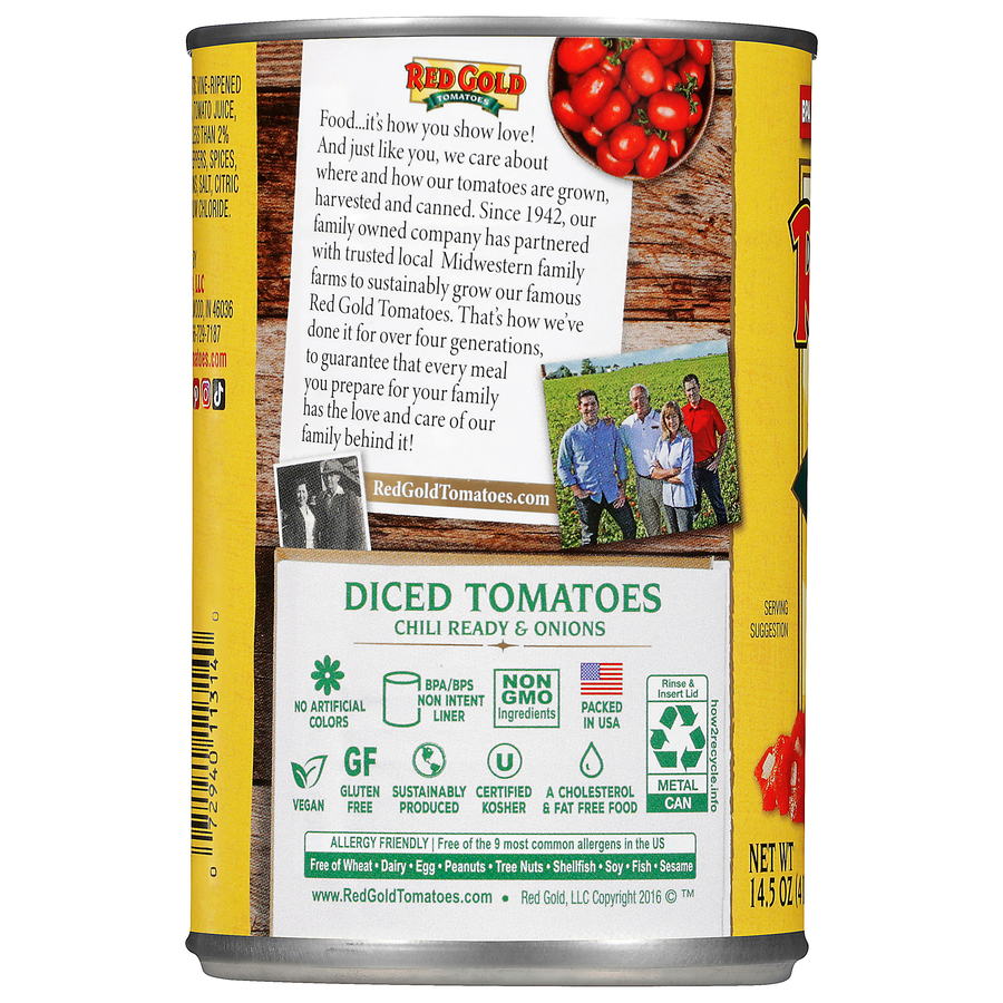 Chili Ready Canned Diced Tomatoes with Onions 14.5 oz Image:2