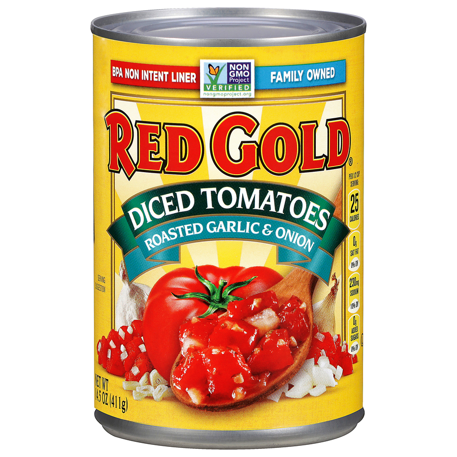 Canned Diced Tomatoes with Roasted Garlic & Onion 14.5 oz Image:1