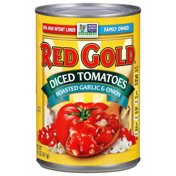 Canned Diced Tomatoes with Roasted Garlic & Onion 14.5 oz