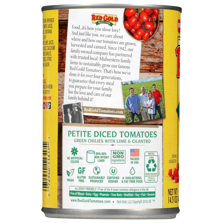 Petite Diced Tomatoes with Lime & Cilantro 14.5 oz Image:2