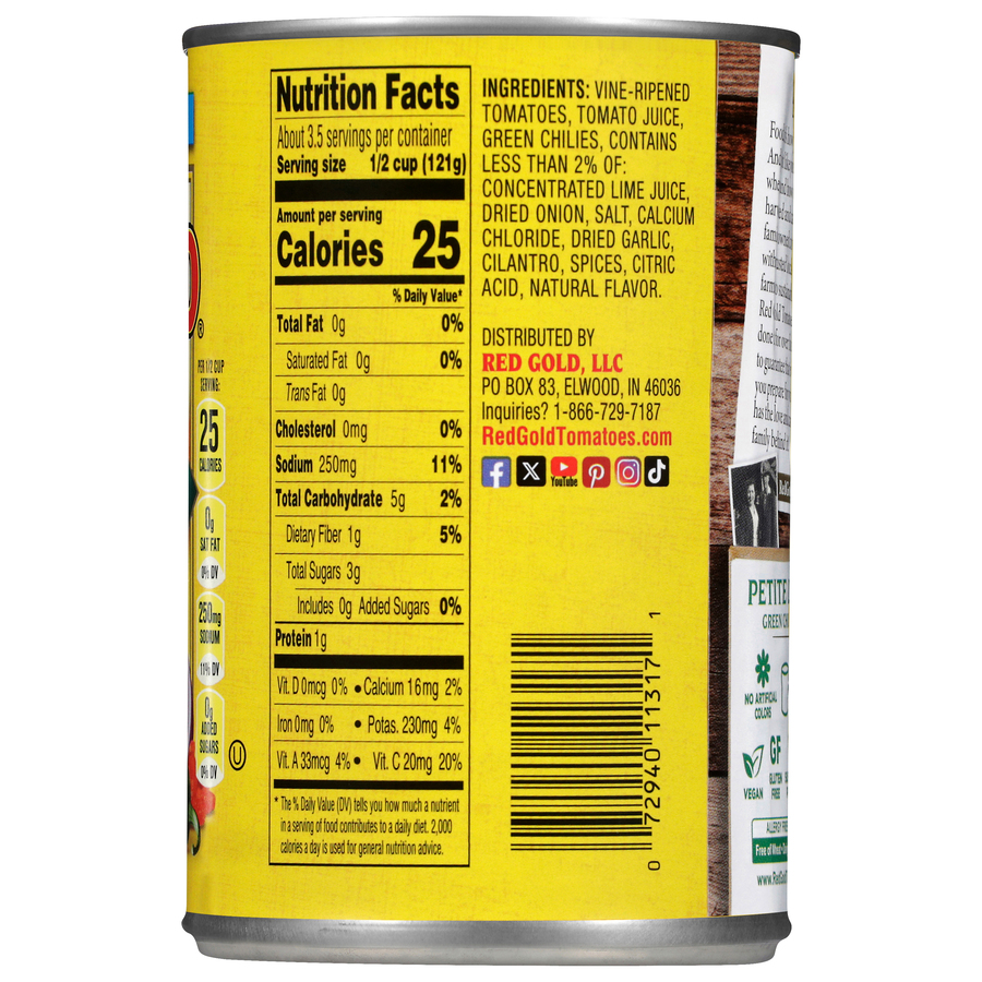 Petite Diced Tomatoes with Lime & Cilantro 14.5 oz Image:3