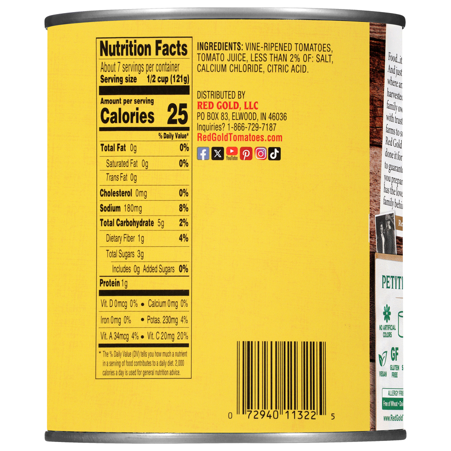 Canned Petite Diced Tomatoes 28 oz Image:3