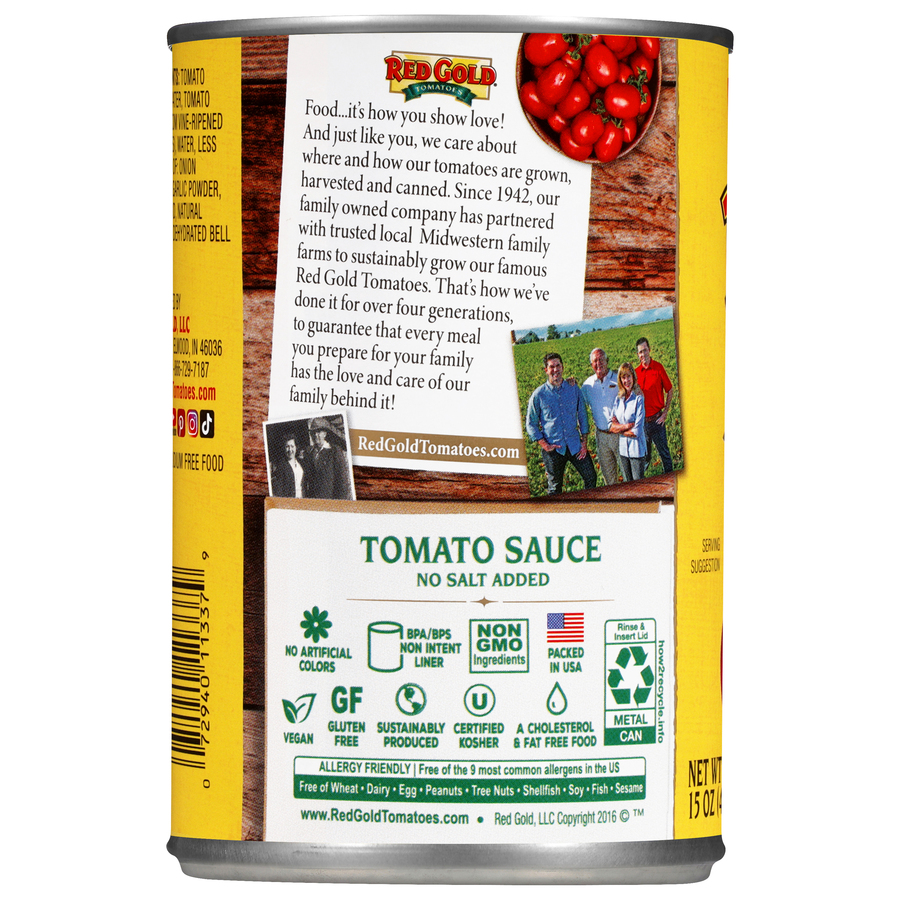 No Salt Added Tomato Sauce 15 oz Image:2