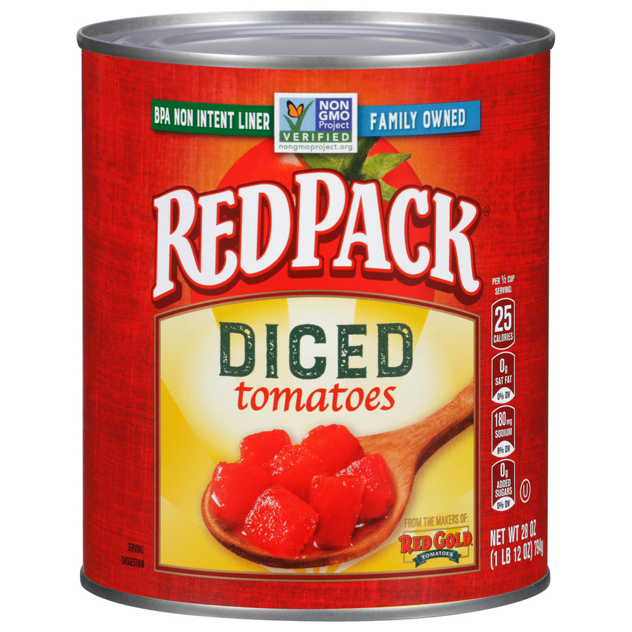 Redpack Canned Diced Tomatoes 28 oz Image:1