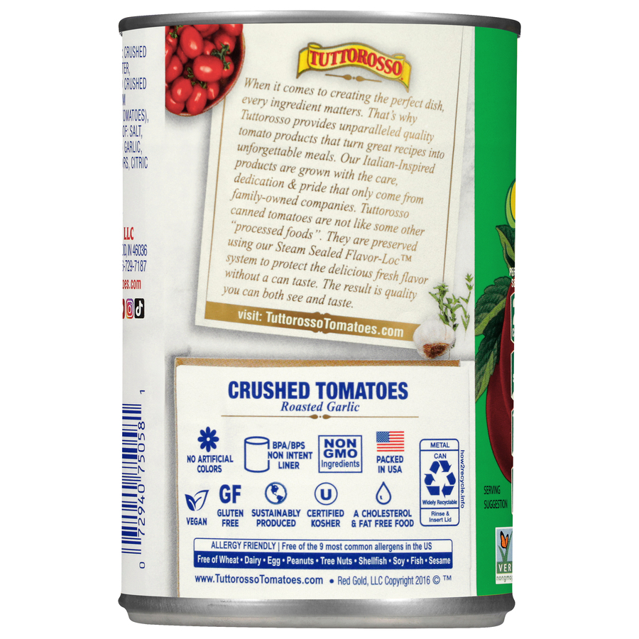 Crushed Tomatoes with Roasted Garlic 15 oz Image:2
