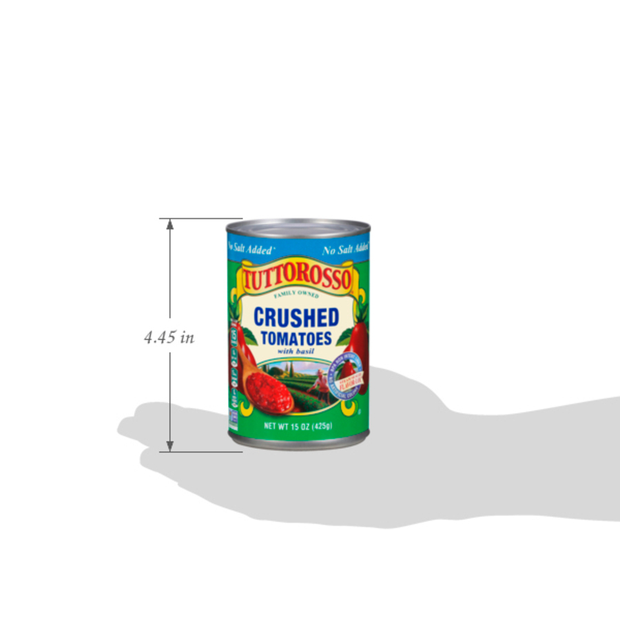 No Salt Added Crushed Tomatoes with Basil 15 oz. Image:4