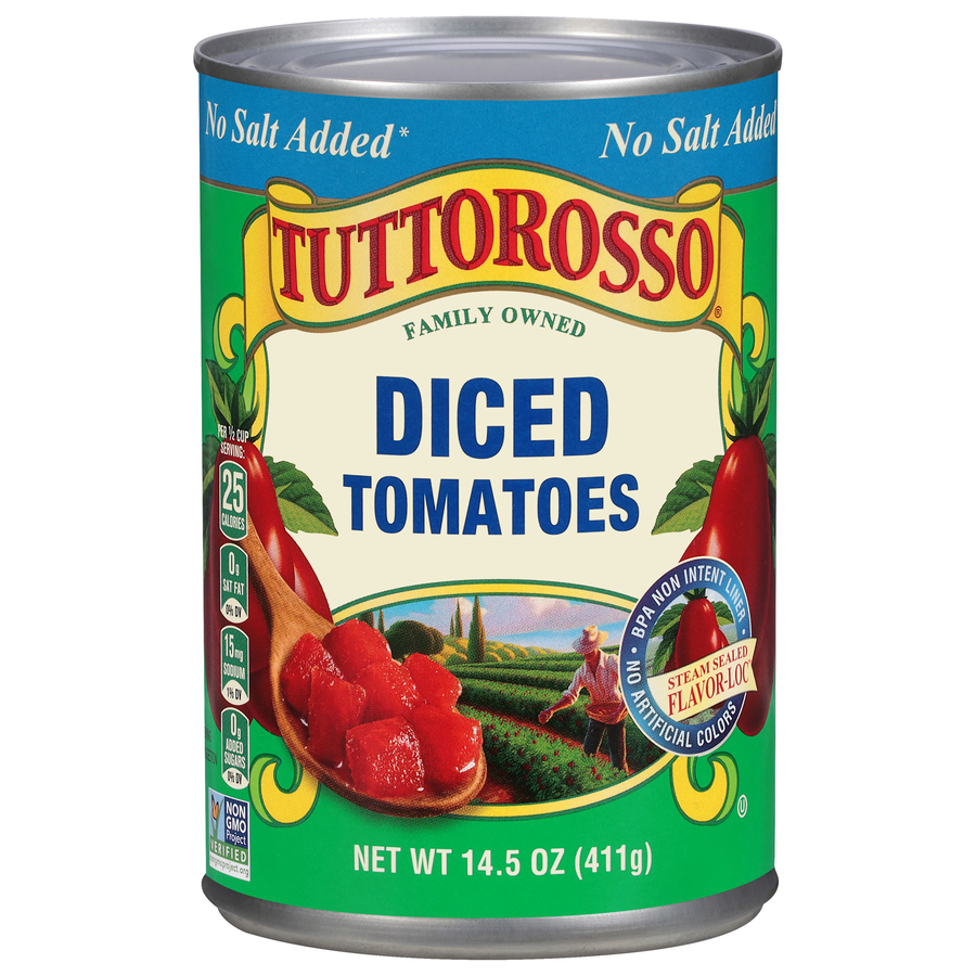No Salt Added Diced Tomatoes 14.5 oz Image:1