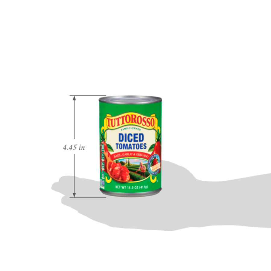 Diced Tomatoes Basil, Garlic & Oregano 14.5 oz Image:4