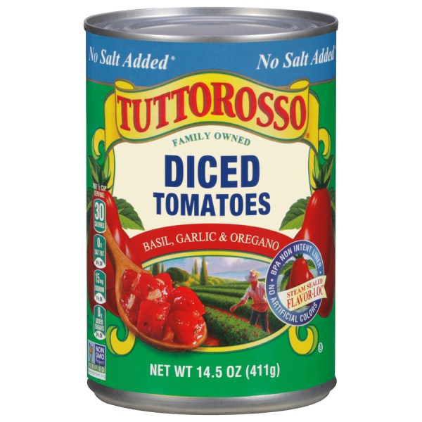 No Salt Added Diced Tomatoes Basil, Garlic & Oregano 14.5 oz