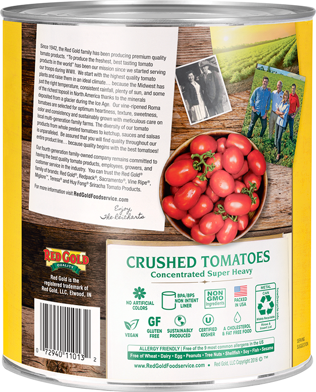 #10 Red Gold® Crushed Tomatoes Concentrated Super Heavy Image:2
