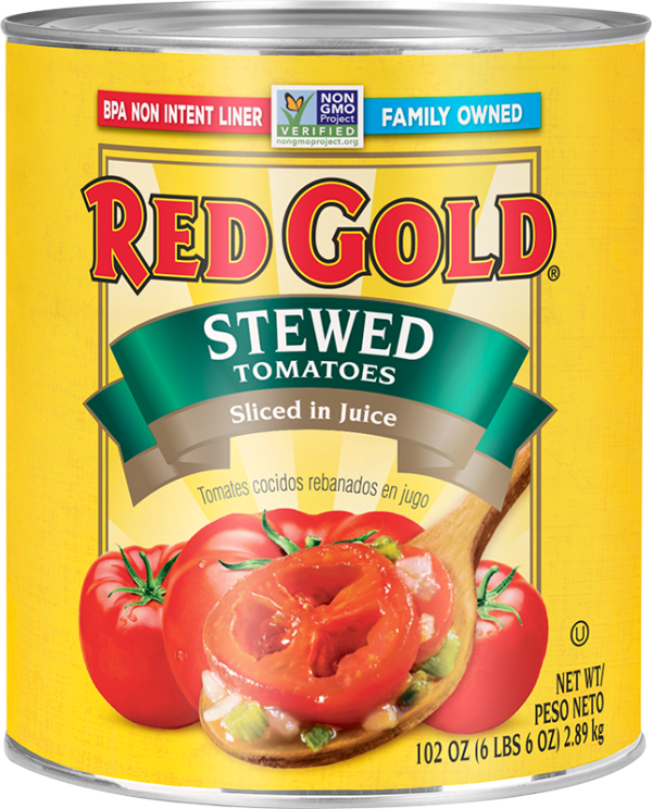 #10 Red Gold® Stewed Tomatoes Sliced in Juice