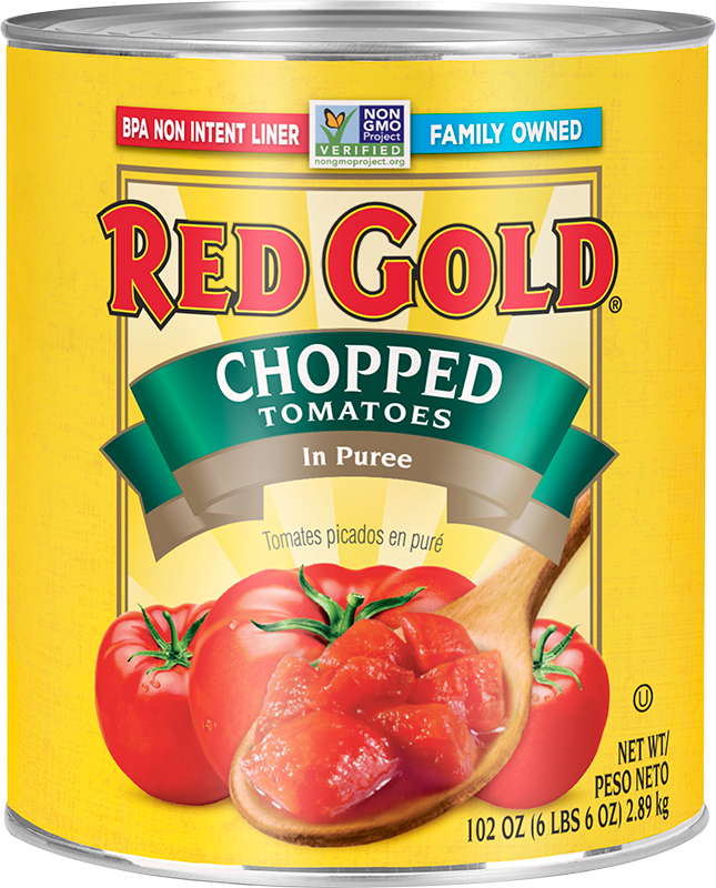 Red Gold® Canned Chopped Tomatoes in Puree #10 Cans Image:1
