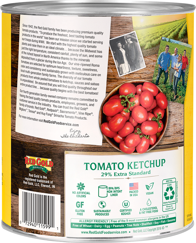 #10 Red Gold® Extra Standard Tomato Ketchup Image:2
