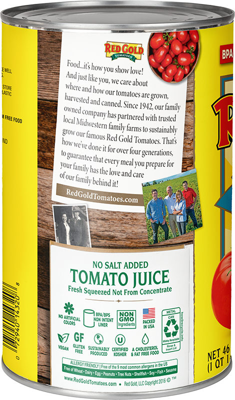 46 oz Red Gold® No Salt Added Tomato Juice Image:2