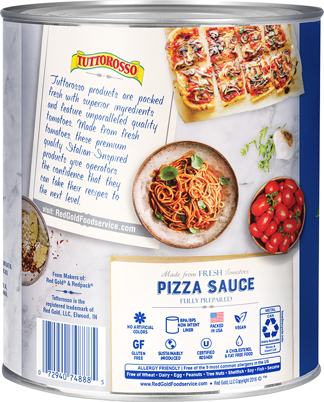 #10 Tuttorosso Fresh Pizza Sauce Fully Prepared Image:2