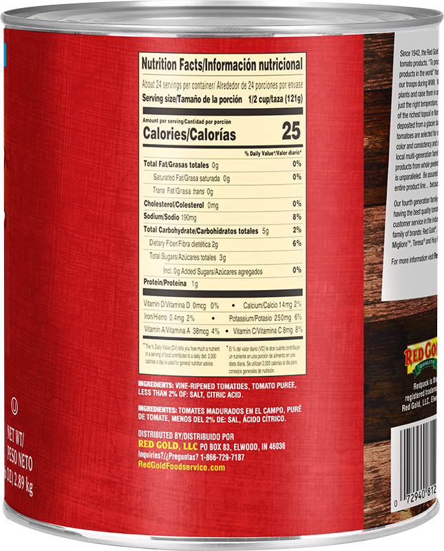Redpack Chopped Tomatoes in Puree #10 Cans Image:3